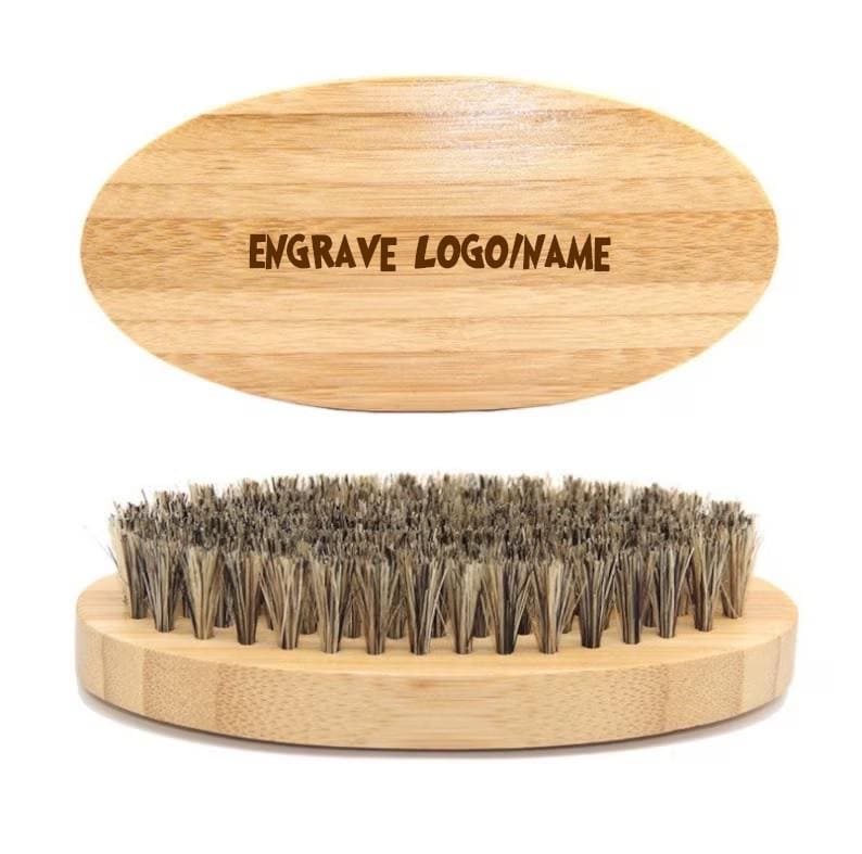 Personalisierte Passen Sie Ihr Logo-Handmade Bambus Wildschwein Borsten Pinsel Für Männer Bartpflege Make-Up Pflege Haarbürste von Etsy - GreatBeardCare