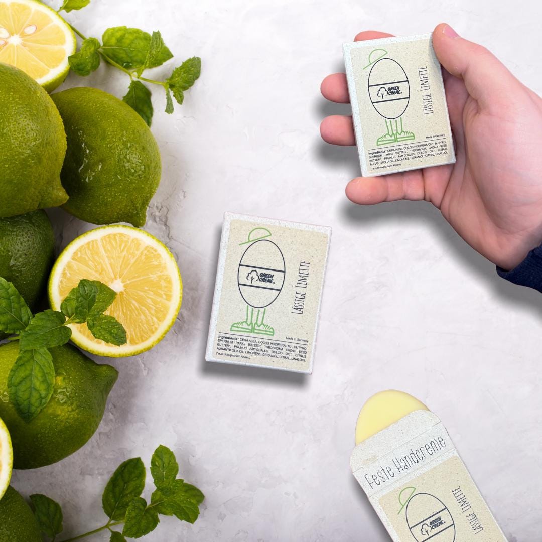 Feste Handcreme Lässige Limette - 30 Gramm Feste Handcreme Lässige Limette - 30 Gramm von Etsy - GreencremeShop