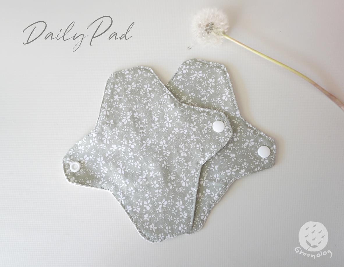 Dailypad, Stoffbinde, Damenbinde, Slipeinlage, Dailypad 2Er/5Er/10Er Pack Dailypad, Stoffbinde, Damenbinde, Slipeinlage, Dailypad 2Er/5Er/10Er Pack von Etsy - Greenolog