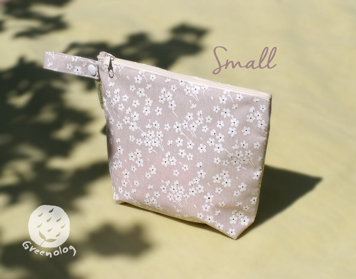 Wet Bag Size S/L With Pink Flowers Wet Bag Size S/L With Pink Flowers von Etsy - Greenolog