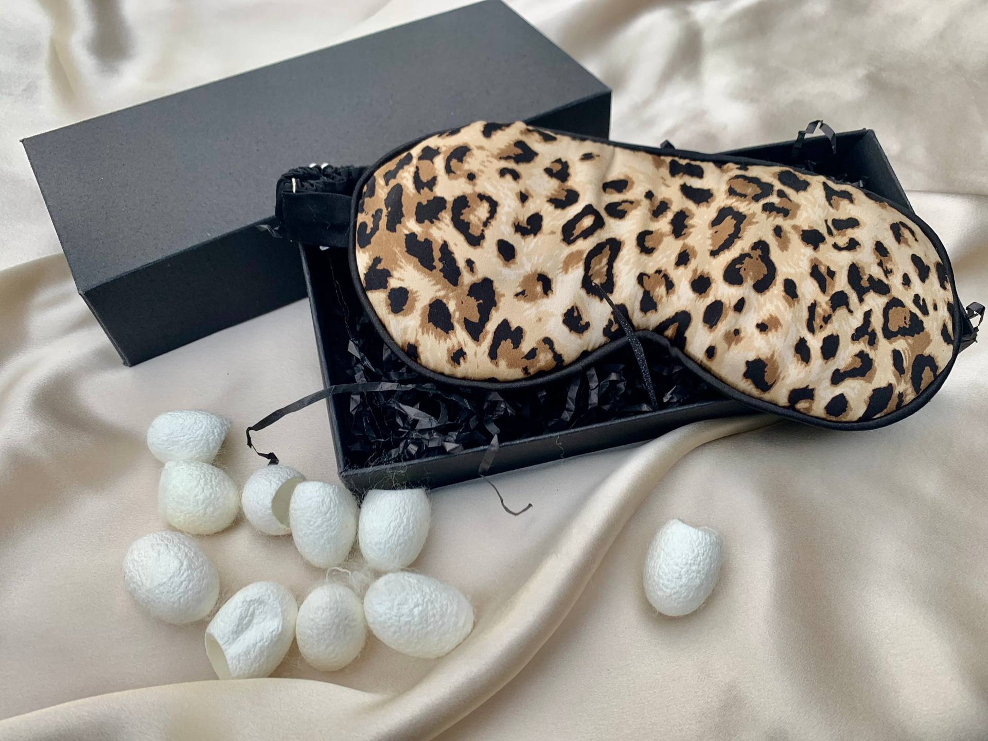 Limitierte Edition 19 Momme Pure Maulbeerseide Schlafmaske Animal Print Abnehmbare Gel Oder Lavendel Beutel Einlage, Spa Geschenk Für Sie von Etsy - GrishaDreams