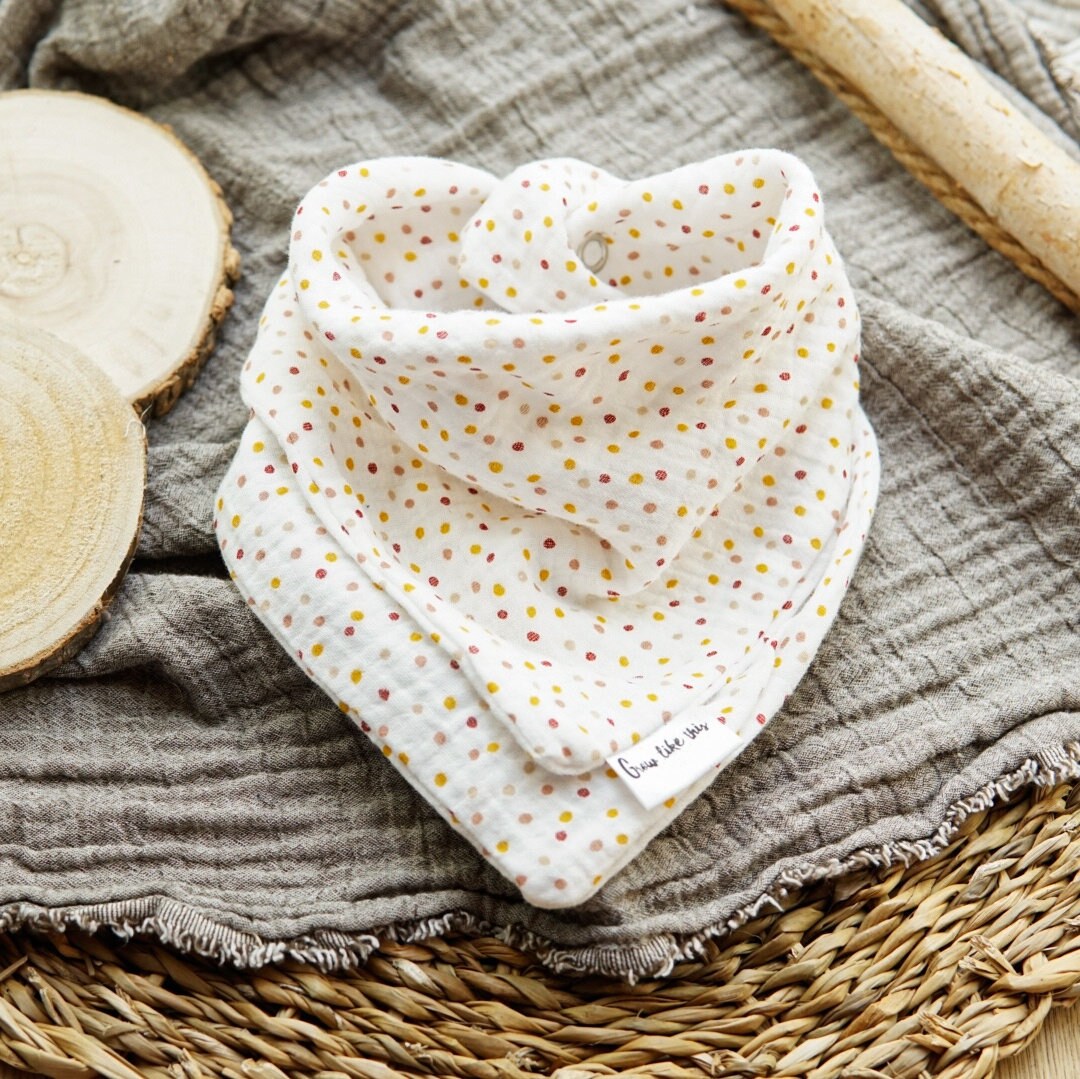 Lagentuch, Halstuch Aus Musselin, Happy Dots, Musselintuch Baby, Kinder von Etsy - GrowlikethisShop
