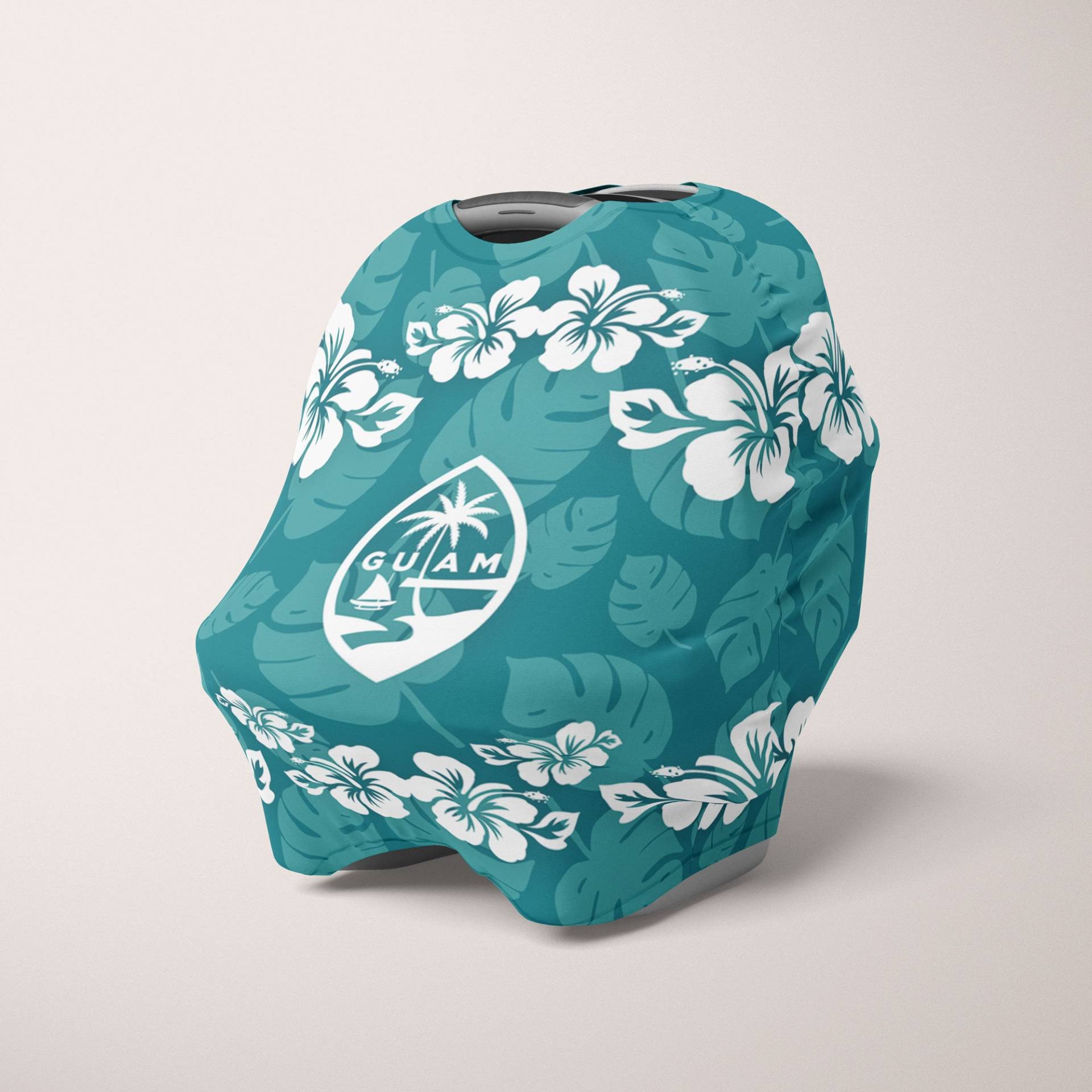 Guam Siegel Hibiskus Muster Baby Pflegebezug Autositzbezug von Etsy - GuamDesigns