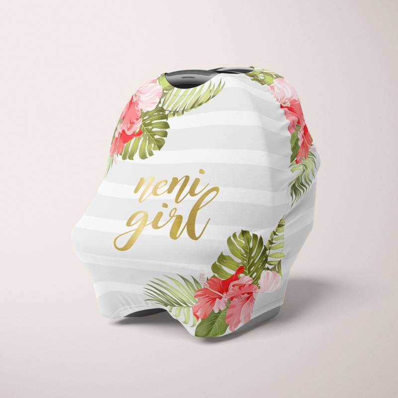 Neni Mädchen Hibiskus Stillauflage Autositzbezug Neni Mädchen Hibiskus Stillauflage Autositzbezug von Etsy - GuamDesigns