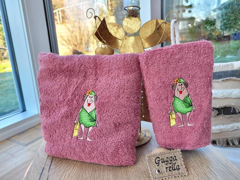 Wellness Set 2 Teilig Handtuch Und Waschlappen, Originelles Geschenk Für Sie von Etsy - Guggarella