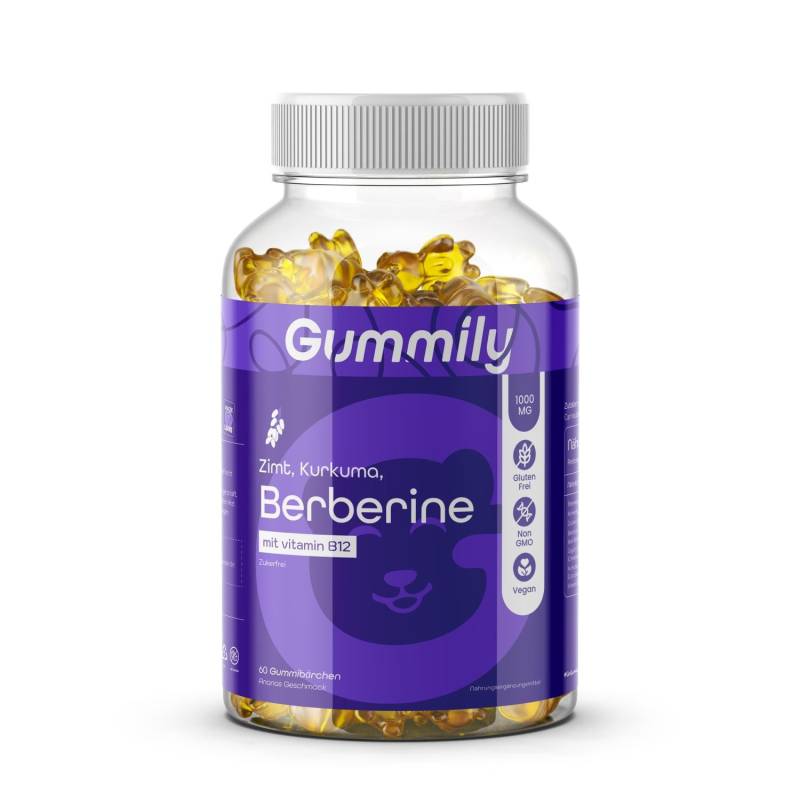 Gummily® Premium Berberin Gummies - Zimt, Kurkuma, B12, Vegan, 60 Stk von Etsy - Gummily