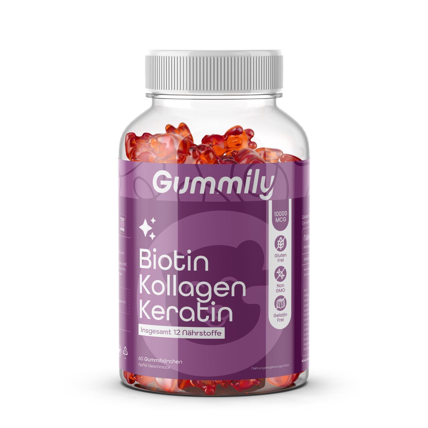 Gummily® Premium Kollagen Keratin Biotin Gummies - Hochdosiert 10000Mcg von Etsy - Gummily
