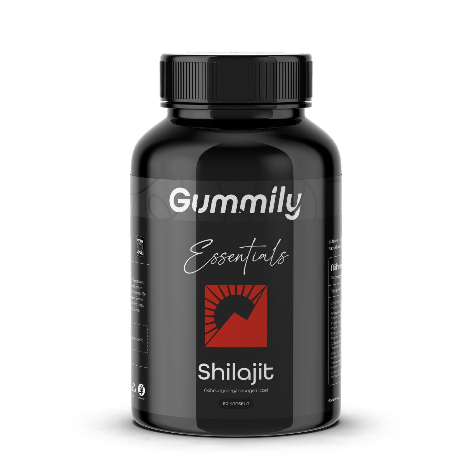 Gummily® Shilajit Kapseln | Komplex - Ashwagandha, Rhodiola, Ginseng, 60 Vegan von Etsy - Gummily