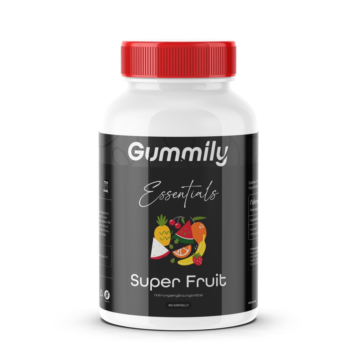 Gummily® Super Fruit Kapseln Obstkomplex 90 Stück - 2010 Mg Tagesportion von Etsy - Gummily