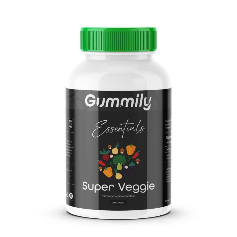 Gummily® Super Veggie Kapseln Pflanzenkomplex 90 Stück - 2010 Mg Tagesportion von Etsy - Gummily