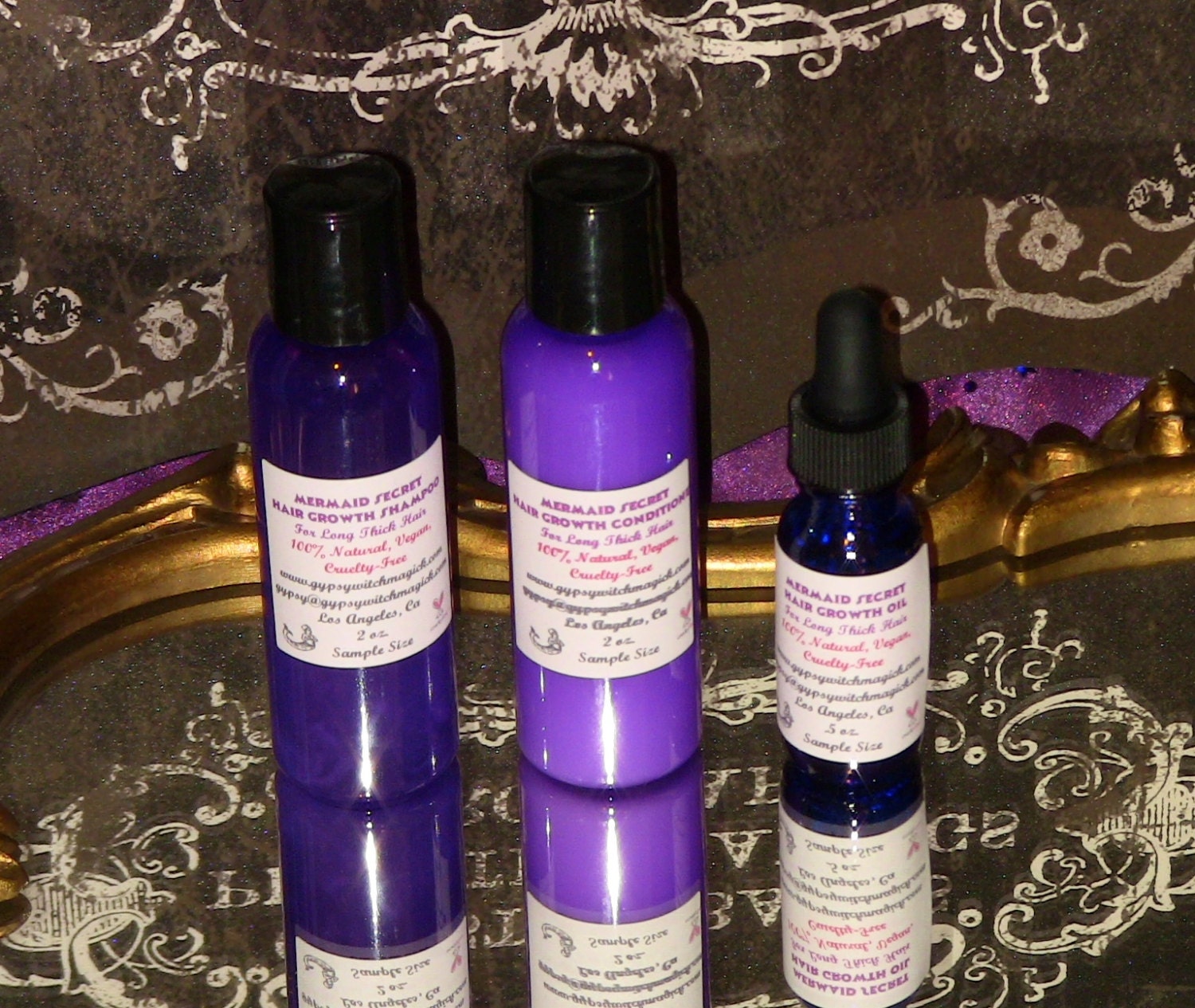 Probe Größe Meerjungfrau Geheimnis Lange Dicke Haare Shampoo Und Conditioner Haarwachstum Öl von Etsy - GyspyTreasureBox