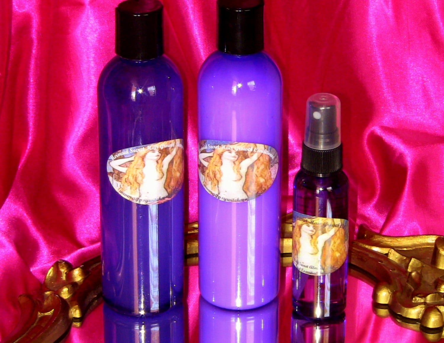 Set Meerjungfrau Geheimnis Shampoo, Conditioner Und Haaröl Natürliche Formel von Etsy - GyspyTreasureBox