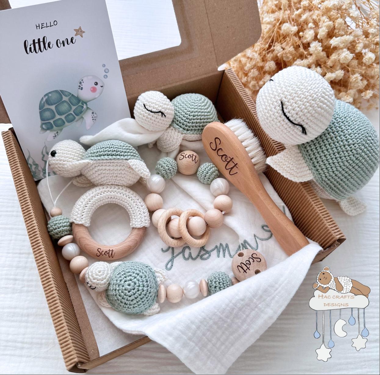 Personalisiertes Baby Geschenkset, Geburtsgeschenk, Geschenkbox Zur Geburt von Etsy - HACCraftsLittle