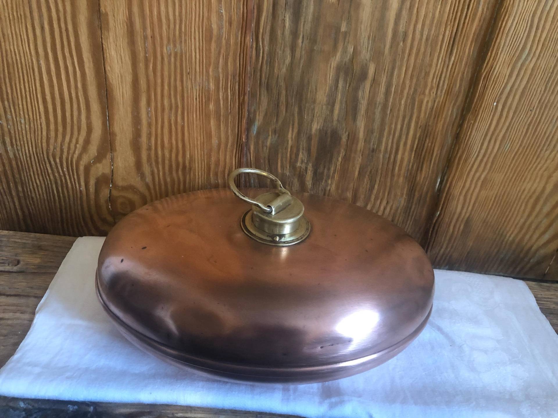 Antike Wärmflasche/Kupfer & Messing Restauriert von Etsy - HBVintageLaden