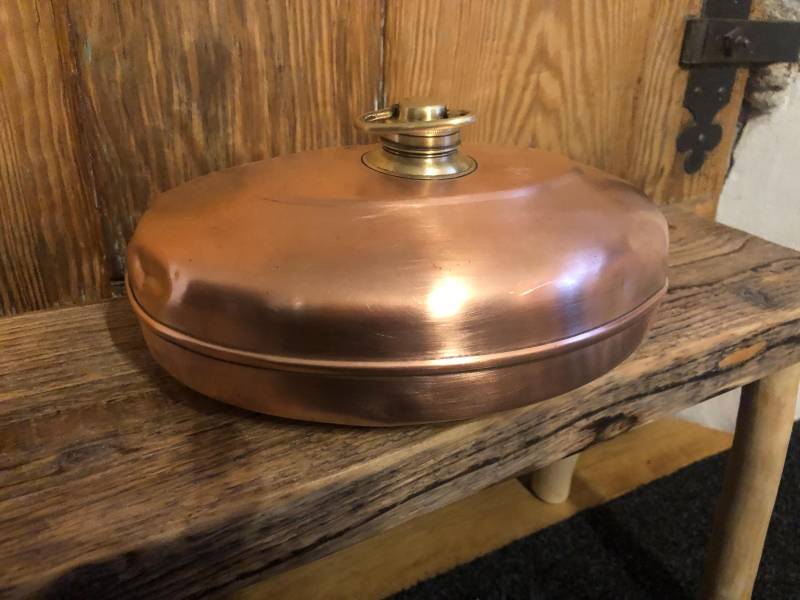 Selten Wunderschöne Antike Wärmflasche/Kupfer &messing Tolle Patina Brocante + Vintage von Etsy - HBVintageLaden