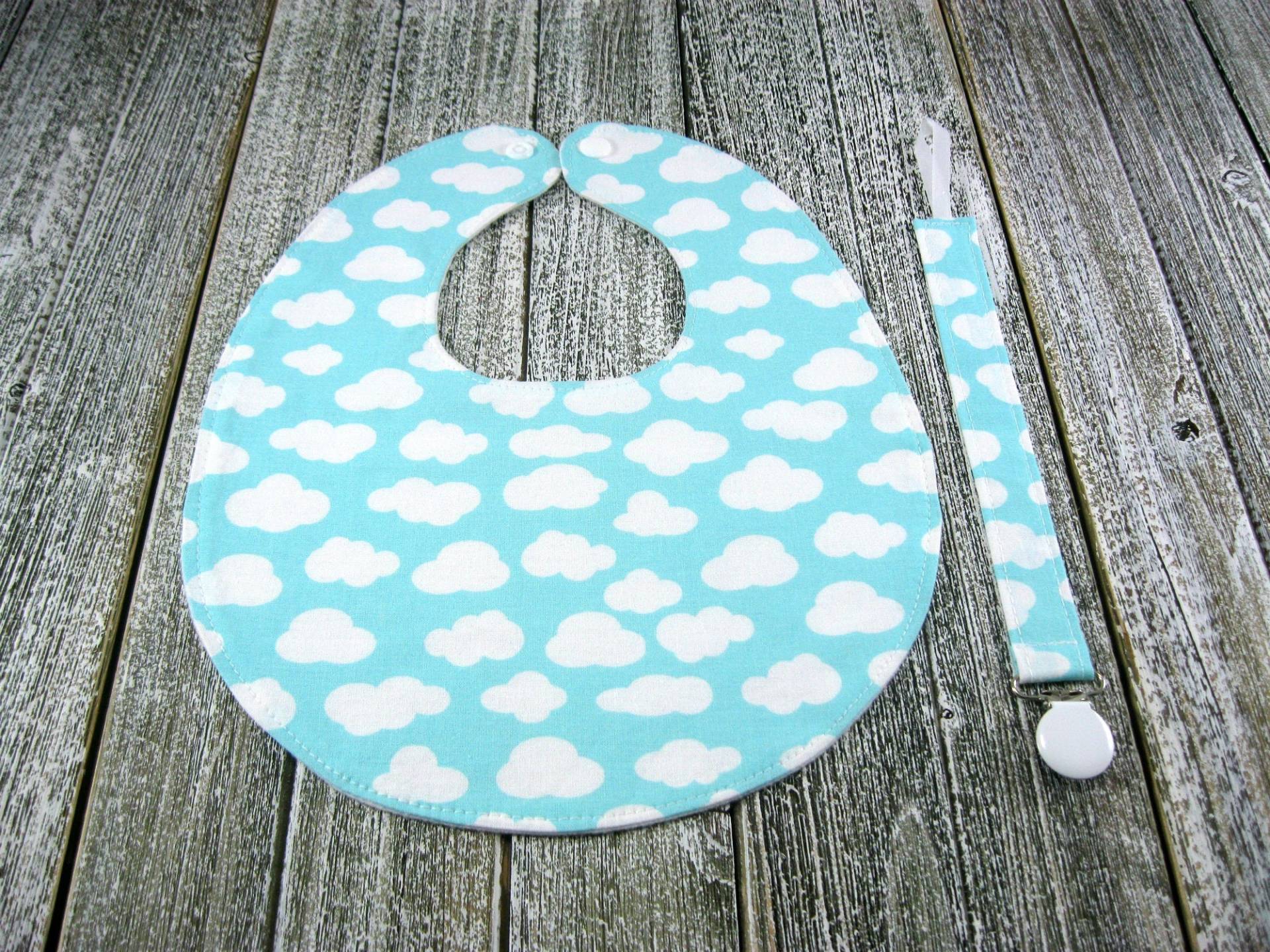 Wolke Baby Lätzchen Schnuller Clip Junge Mädchen & Set von Etsy - HDDBoutique