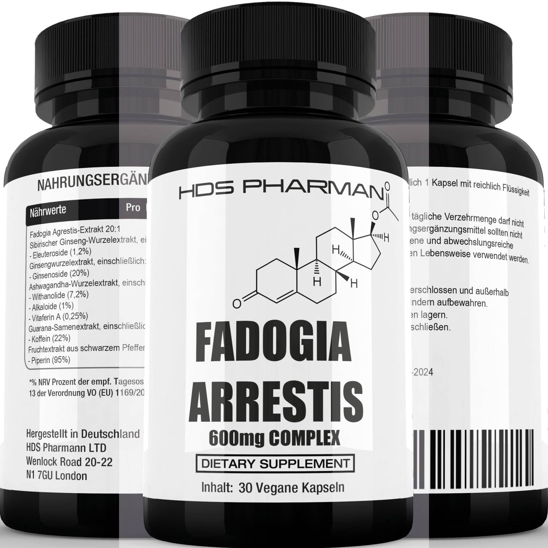 Fadogia Agrestis Complex - Natural Boost | 600Mg 201 Extract Vegan Handmade 120 Capsules Fadogia Agrestis Complex - Natural Boost | 600Mg 201 Extract Vegan Handmade 120 Capsules von Etsy - WildRootNatural