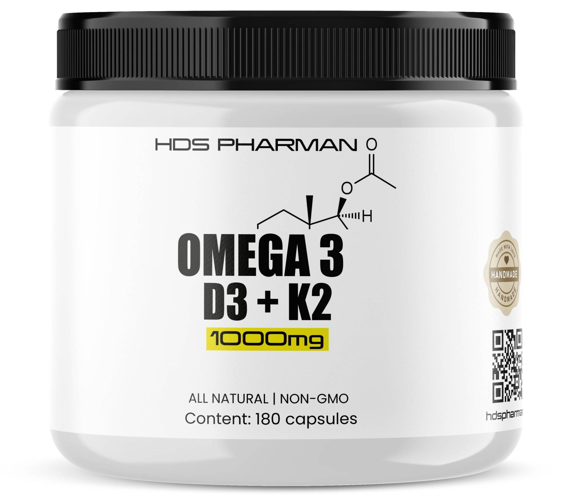 Omega 3 Mit Vitamin D3 K2 180 Kapseln Omega 3 Mit Vitamin D3 K2 180 Kapseln von Etsy - WildRootNatural