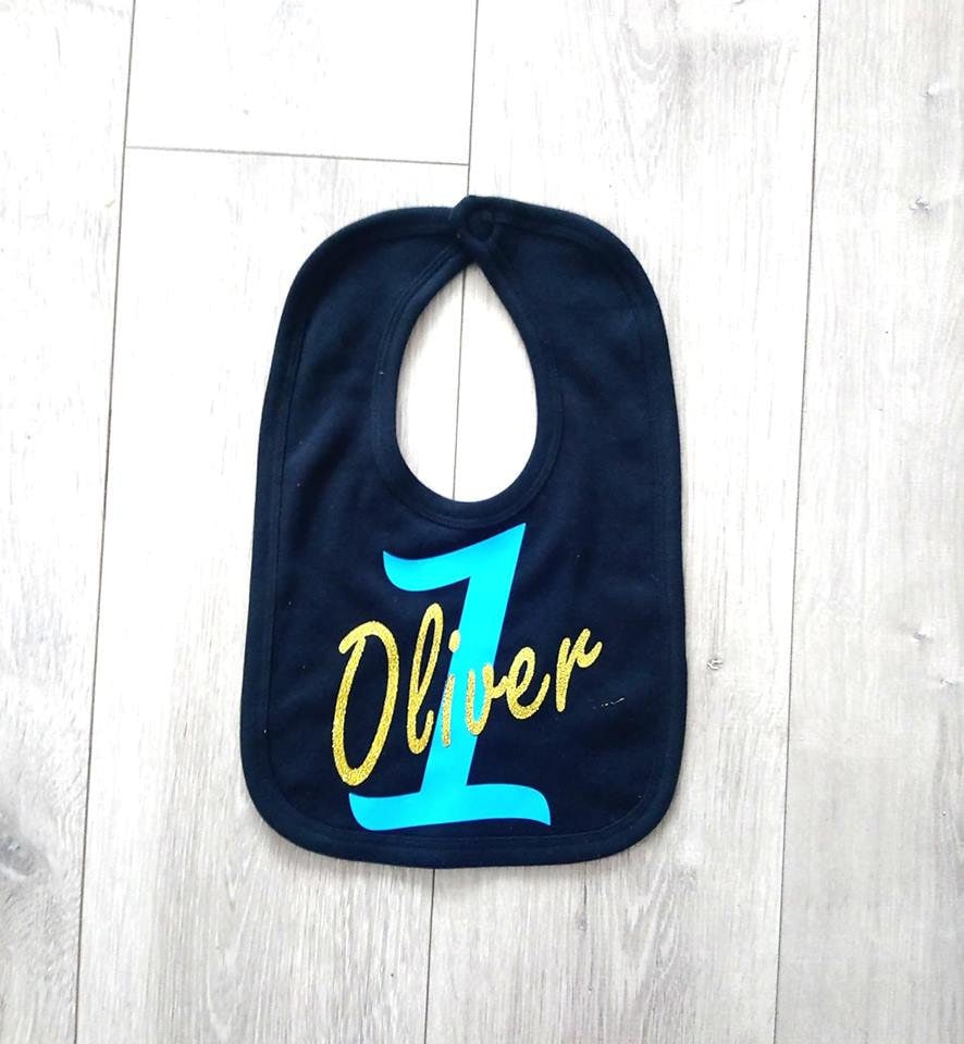 Erster Geburtstag Name Bib Boy Girl Glitter 1st One Today Gift Personalisierte Cutomized Lätzchen Für Baby Party von Etsy - HHdesignUK