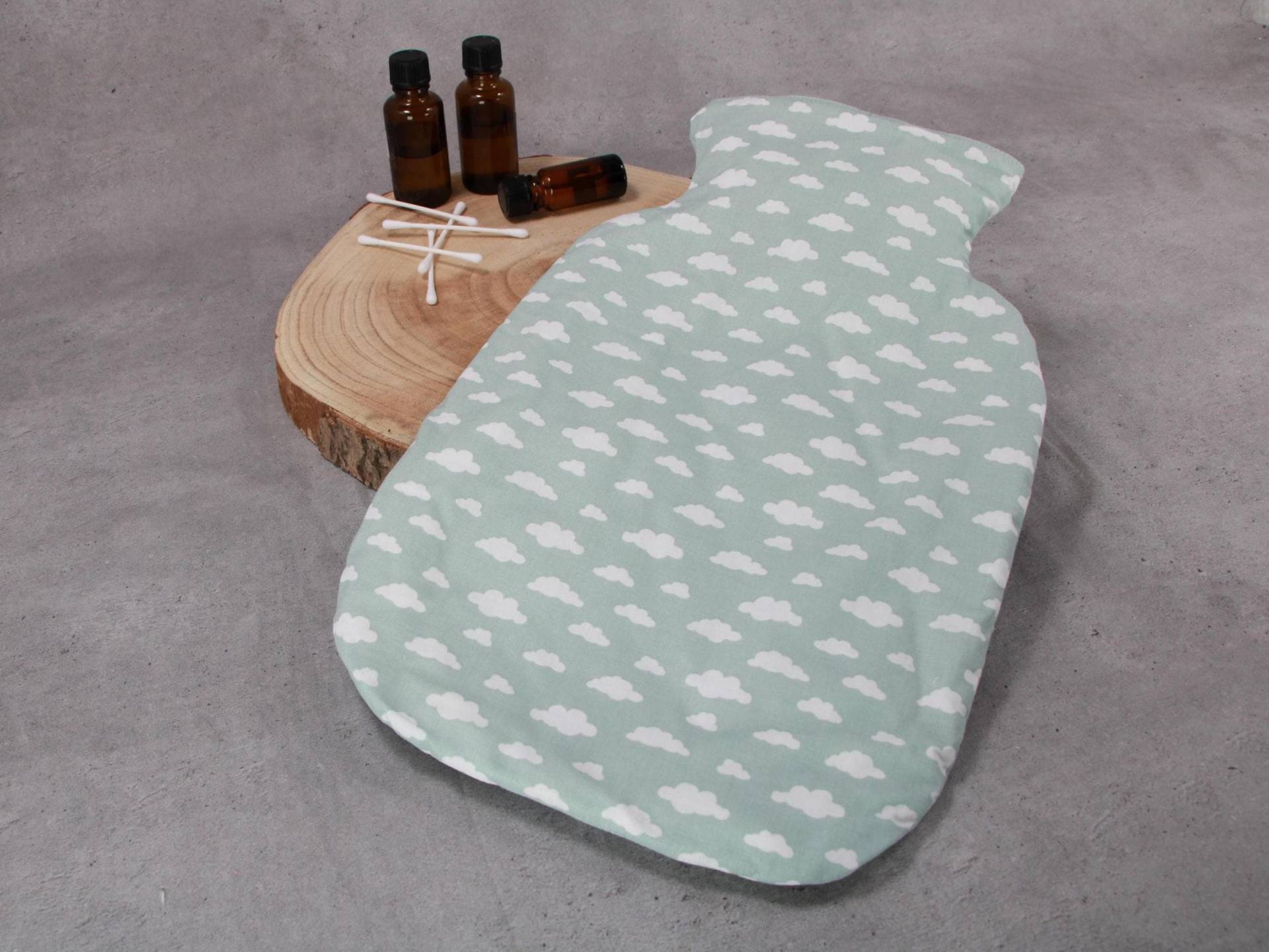 B-Ware % Wärmflaschenbezug, Bettflaschenhülle, Jadegrün Mit Weißen Wolken B-Ware % Wärmflaschenbezug, Bettflaschenhülle, Jadegrün Mit Weißen Wolken von Etsy - HKModeHandmade