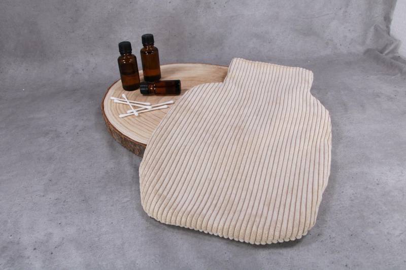 Wärmflaschenbezug, Beiger Cord von Etsy - HKModeHandmade