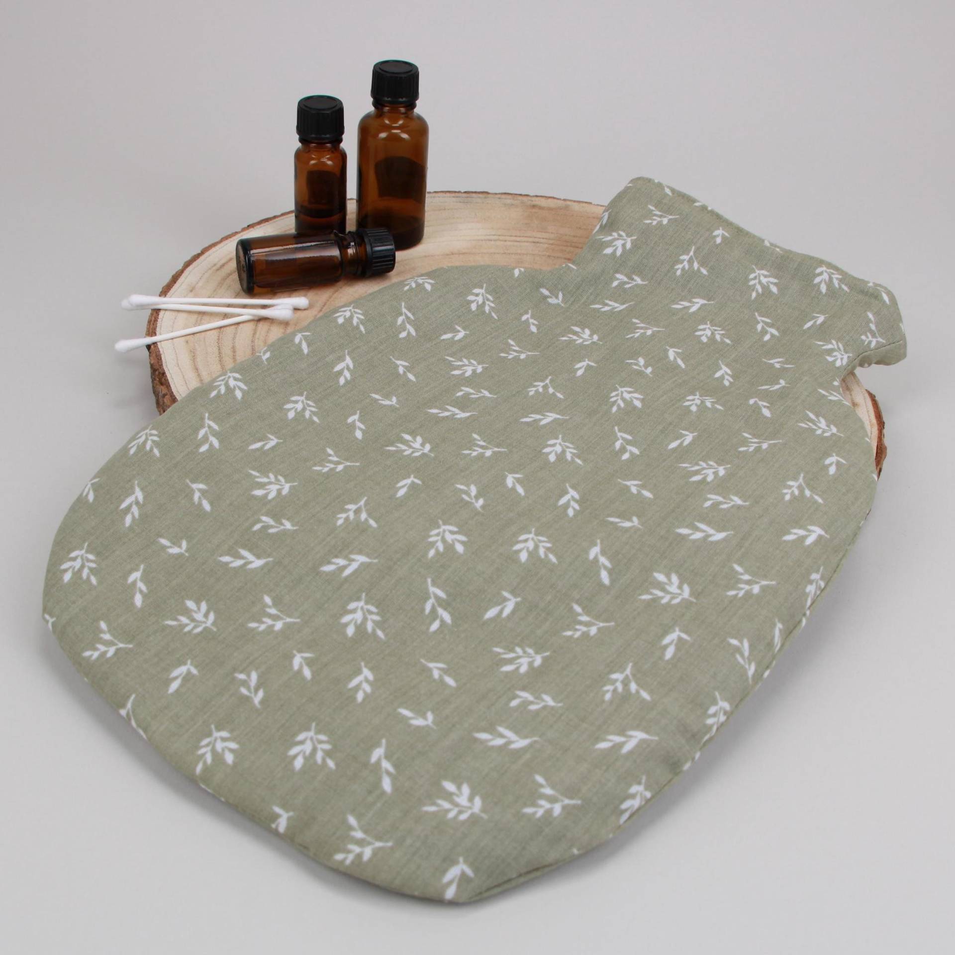 Wärmflaschenbezug, Bettflaschenhülle, Jadegrün Mit Zweigen Wärmflaschenbezug, Bettflaschenhülle, Jadegrün Mit Zweigen von Etsy - HKModeHandmade