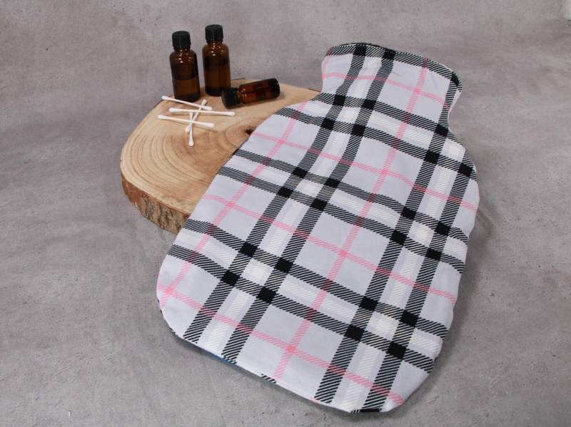 Wärmflaschenbezug, Bettflaschenhülle, Karo von Etsy - HKModeHandmade
