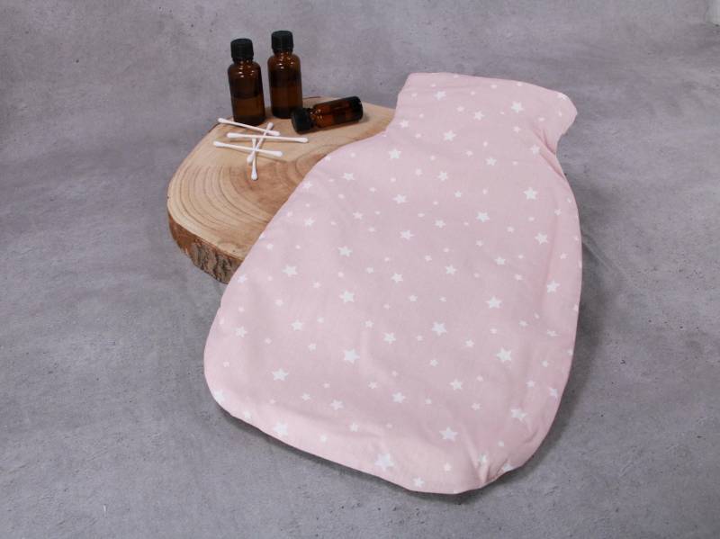 Wärmflaschenbezug, Bettflaschenhülle, Rosa Mit Sternen von Etsy - HKModeHandmade