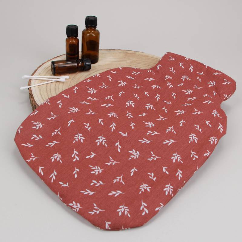 Wärmflaschenbezug, Bettflaschenhülle, Rostbraun Mit Zweigen von Etsy - HKModeHandmade