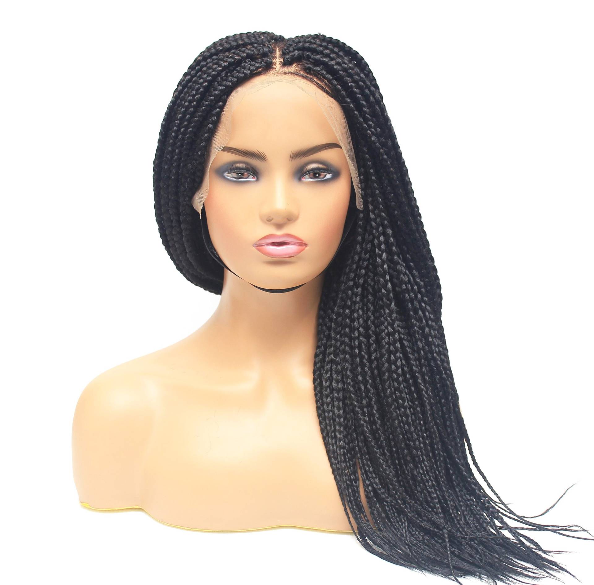 Geflochtene Perücke - Komplett Handgeflochtene Box Zöpfe Spitze/Vorne Maßanfertigung Handgefertigte Medium Black Women Perücke Geflochtene Perücke - Komplett Handgeflochtene Box Zöpfe Spitze/Vorne Maßanfertigung Handgefertigte Medium Black Women Perücke von Etsy - HairByLawlar