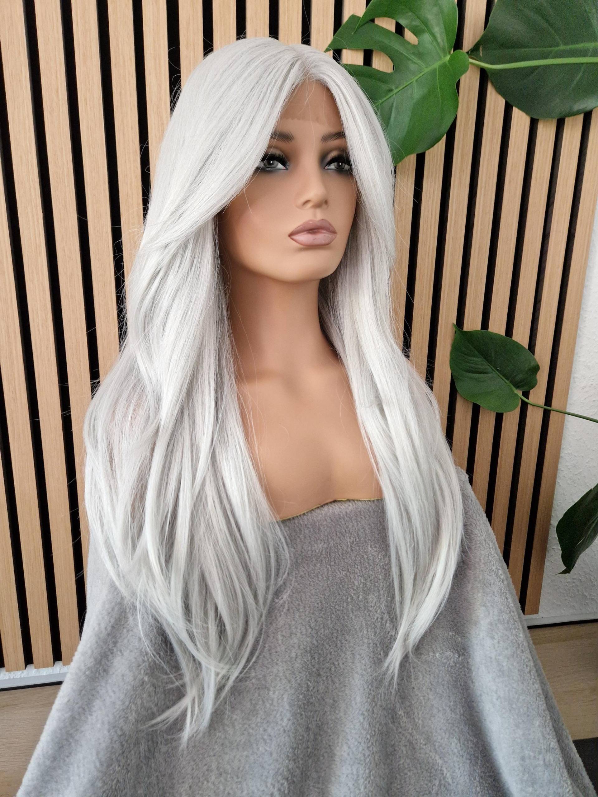 Lace Front Perücke, Ziehen Weiße Platin Blonde Cosplay Graue Silberne Perücken Für Frauen, Lange Perücke Lace Front Perücke, Ziehen Weiße Platin Blonde Cosplay Graue Silberne Perücken Für Frauen, Lange Perücke von Etsy - HairyBerrysWigs