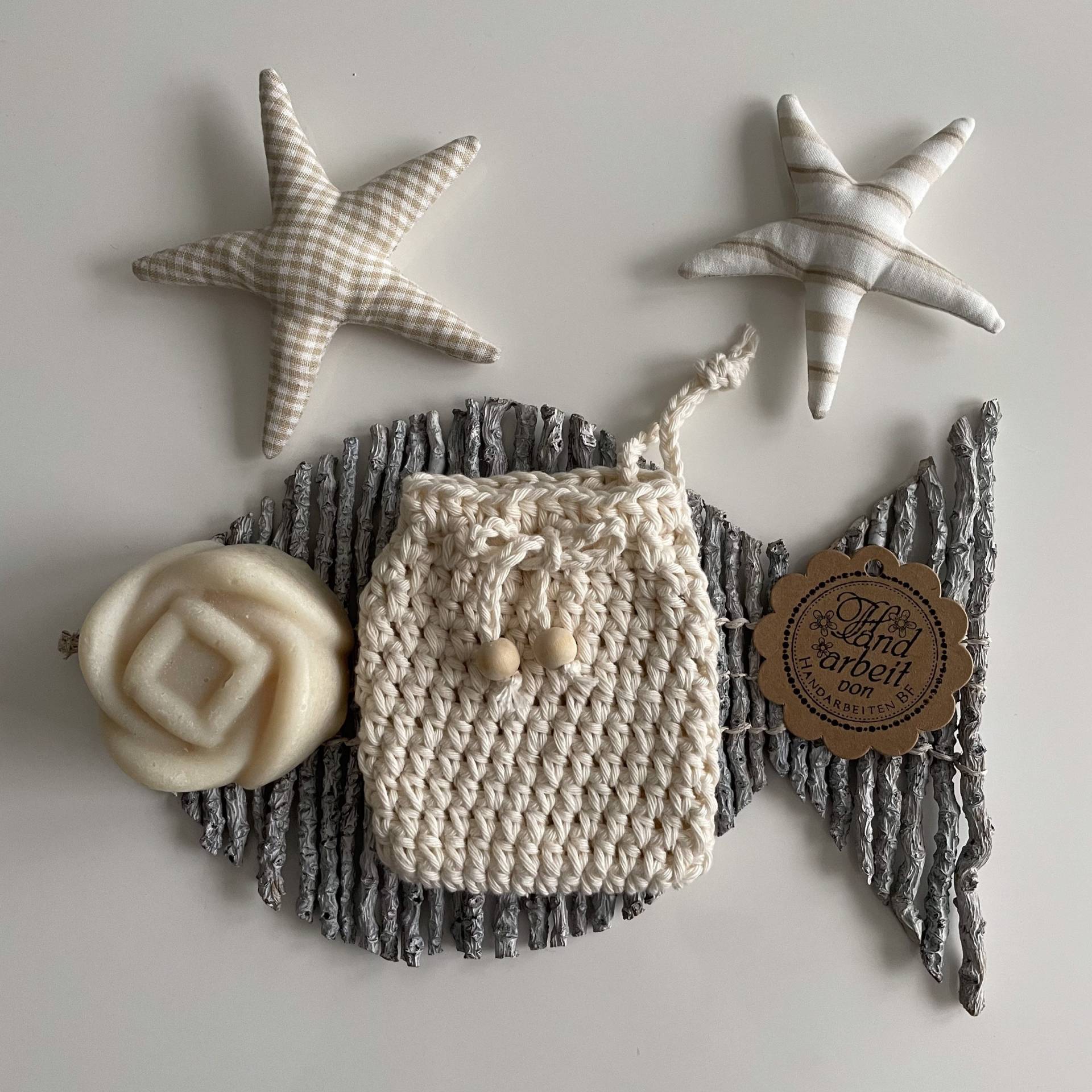 Seifensäckchen, Geschenkesäckchen , Kosmetiksäckchen - Baumwolle Gehäkelt Naturfarben Seifensäckchen, Geschenkesäckchen , Kosmetiksäckchen - Baumwolle Gehäkelt Naturfarben von Etsy - HandarbeitenBF