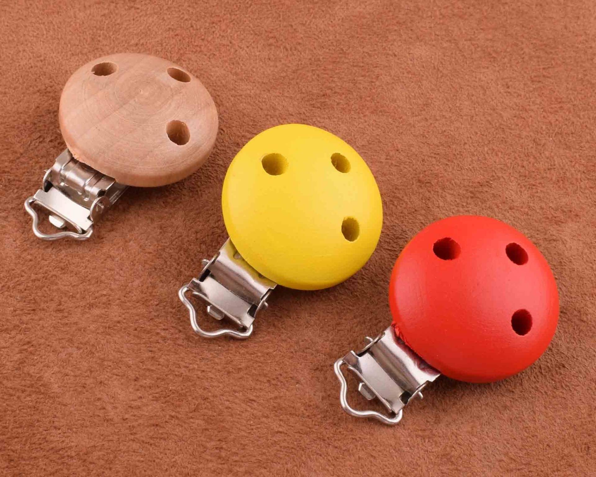 10 Stück Natürliche Holz Schnuller Clips, Buche Paci Clip, 49 33mm Blei Nickel Frei Sicher Baby Clip/Dusche Geschenk von Etsy - HandbagPartsStudio