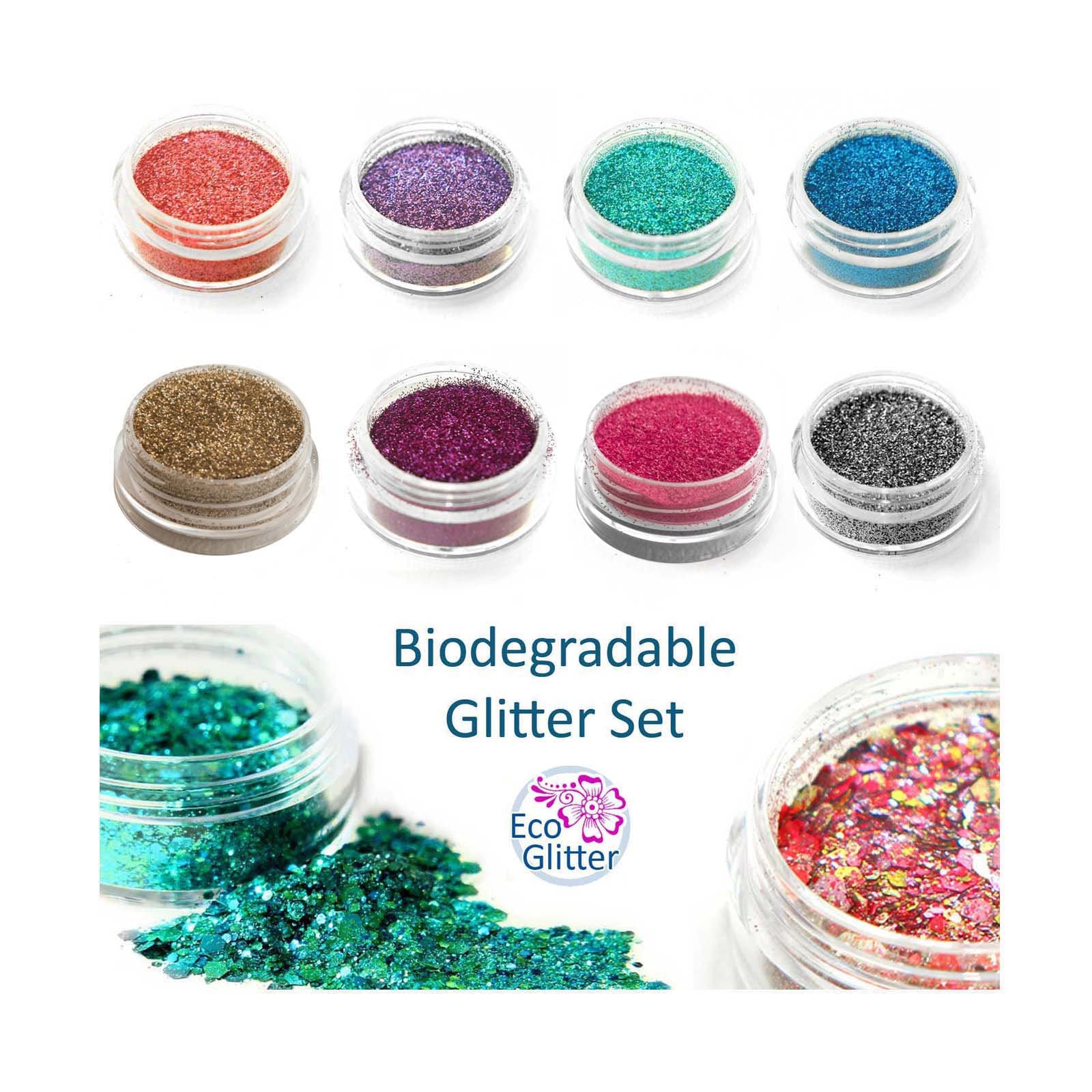 10Er-Pack Biologisch Abbaubare Glitter, Darunter 2 Klobige Mischungen von Etsy - HandcraftedGiftsUK