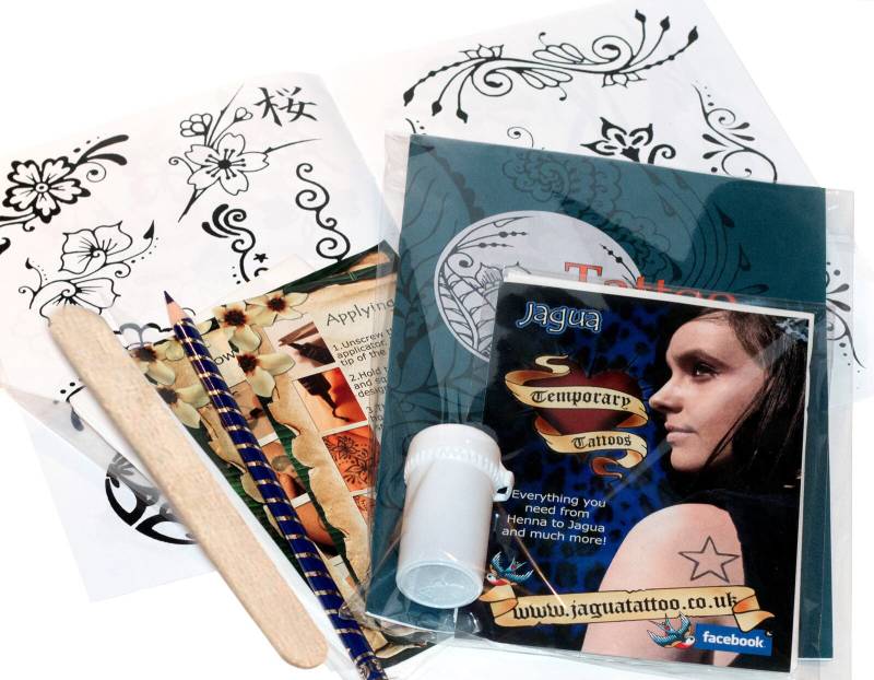 Natürlich Temporäre Tätowierung Kit - 30Ml Von Jagua Design Booklet Schablonen von Etsy - HandcraftedGiftsUK