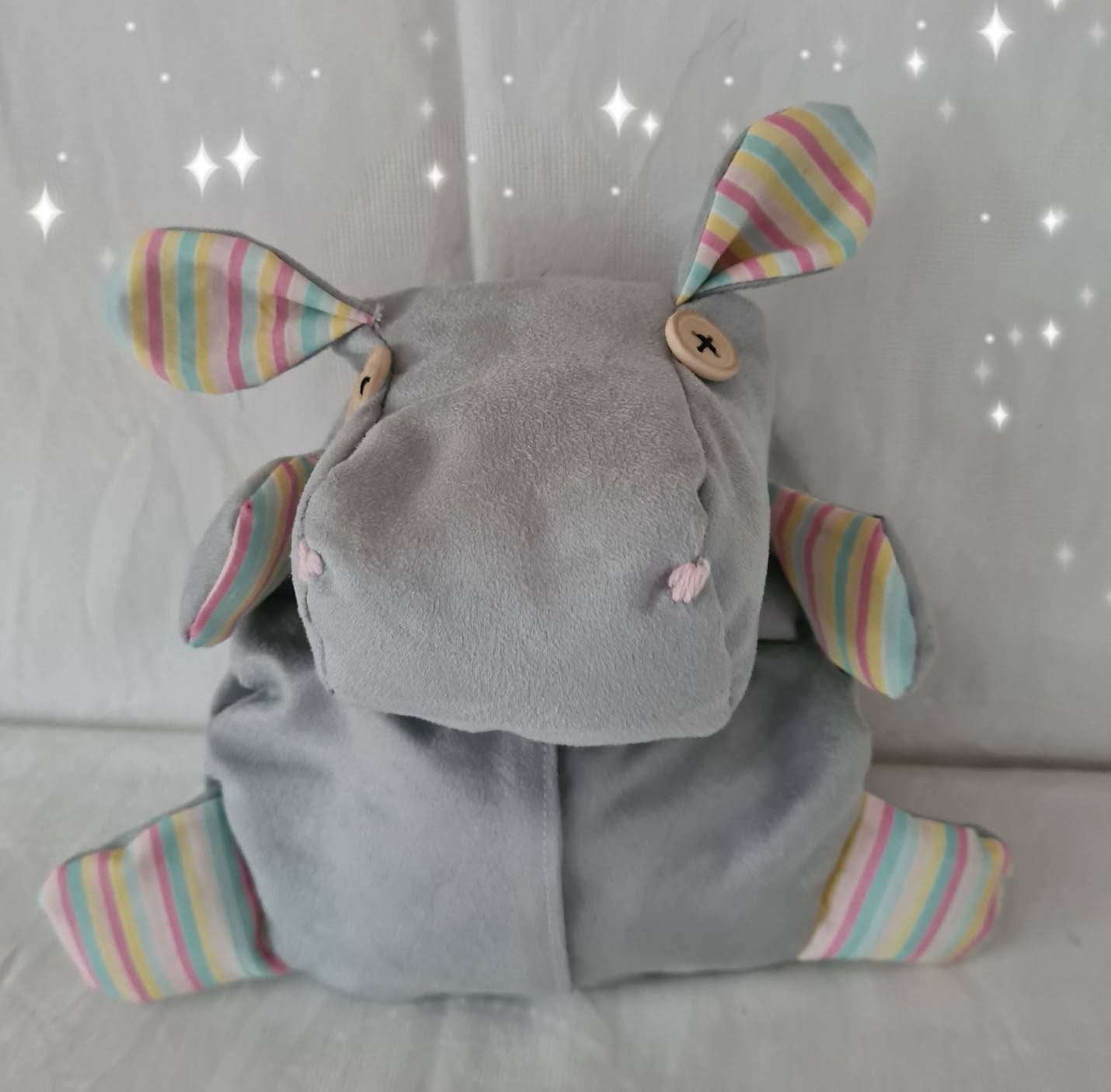 Traumhaft Süßes Kirschkern-Nilpferd Für Kinder Traumhaft Süßes Kirschkern-Nilpferd Für Kinder von Etsy - Handgeschick