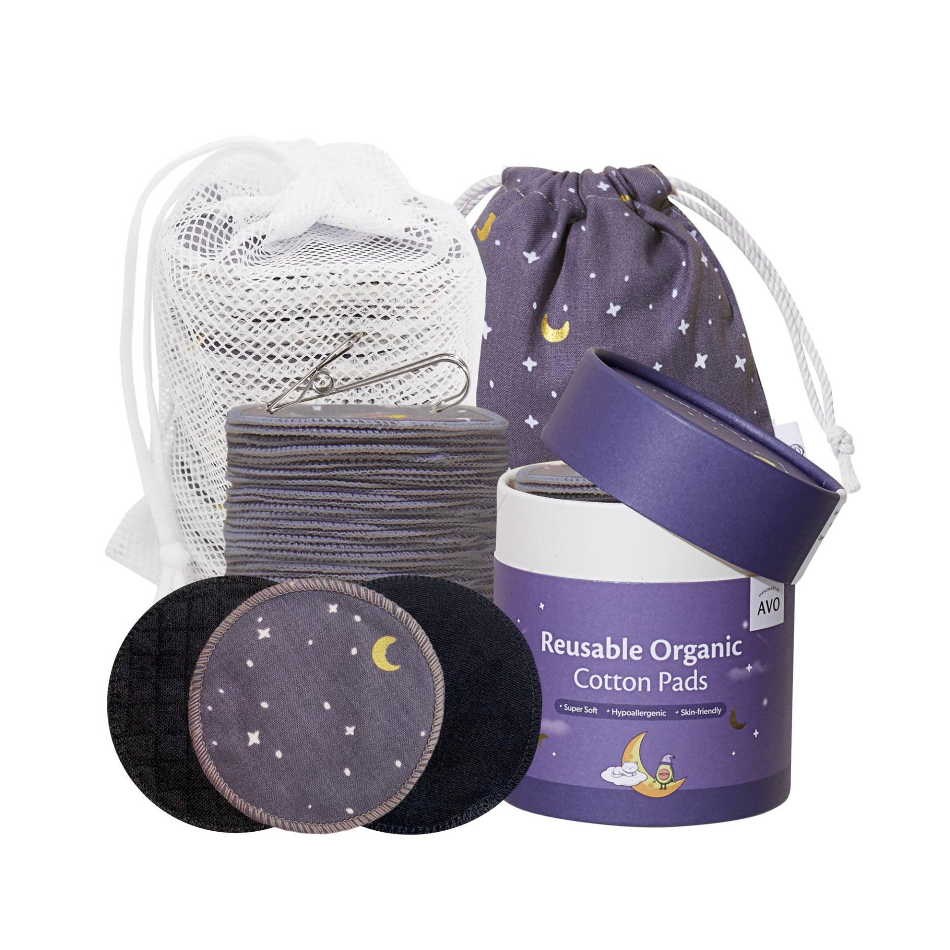 36 Moon Black Wiederverwendbare Baumwoll-Runder Set, Bio Schwarz Bambus Baumwollpads Zum Entfernen Von Makeup, Stoffbeutel, Netzwäschebeutel 36 Moon Black Wiederverwendbare Baumwoll-Runder Set, Bio Schwarz Bambus Baumwollpads Zum Entfernen Von Makeup, Stoffbeutel, Netzwäschebeutel von Etsy - HandmadeByAVO