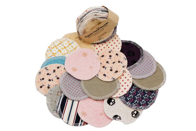 Wiederverwendbare Bio-Baumwollpads | Zufällige Farbe, Bio-Gesichtsrunde, Bio-Baumwollpads, Baumwollrunden, Make-Up-Entferner, Gesichtspads von Etsy - HandmadeByAVO