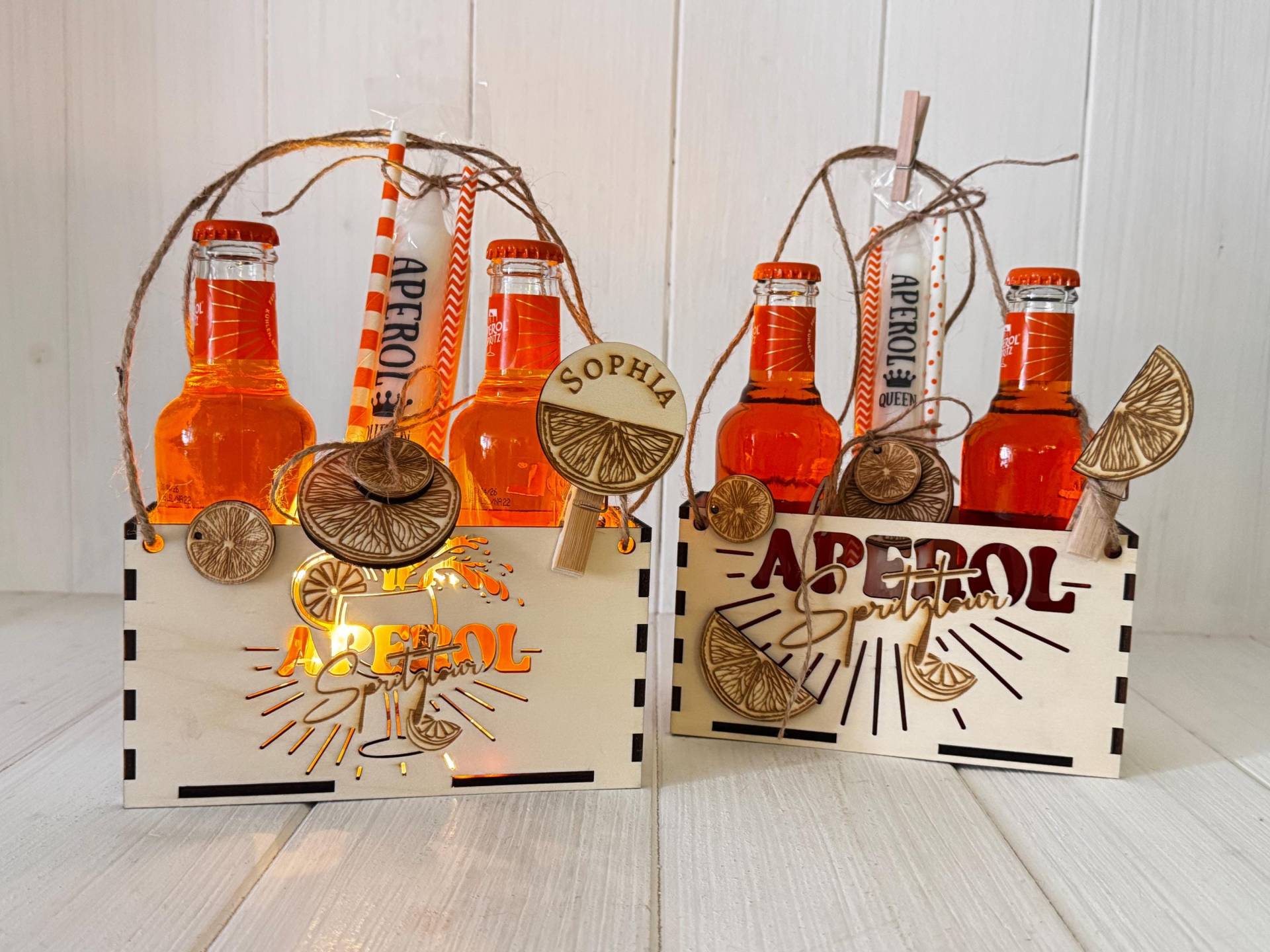 Aperol Personalisiertes Geschenk Träger Kerze von Etsy - HandmadeGeschenk