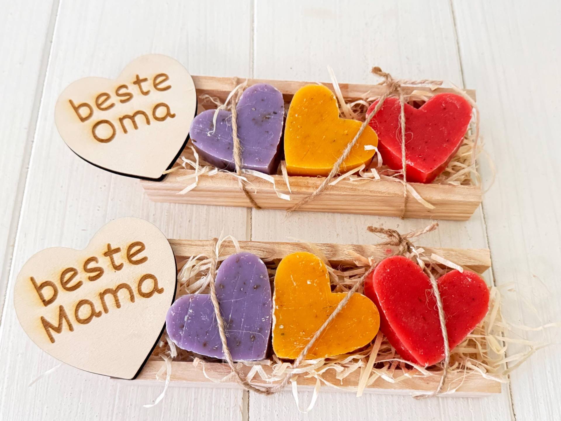 Beste Mama" Geschenkset | Schafmilchseife in Herzform Persönliches Muttertagsgeschenk Naturkosmetik von Etsy - HandmadeGeschenk