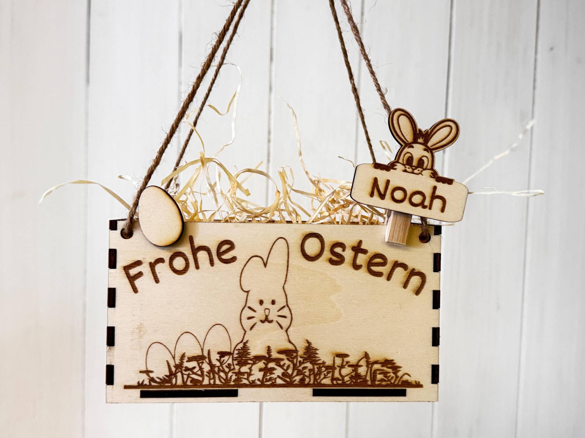 Personalisiertes Osternest Aus Holz | Geldgeschenk Zu Ostern Osterkiste Mit Namen Osterdeko Geschenk Kind von Etsy - HandmadeGeschenk