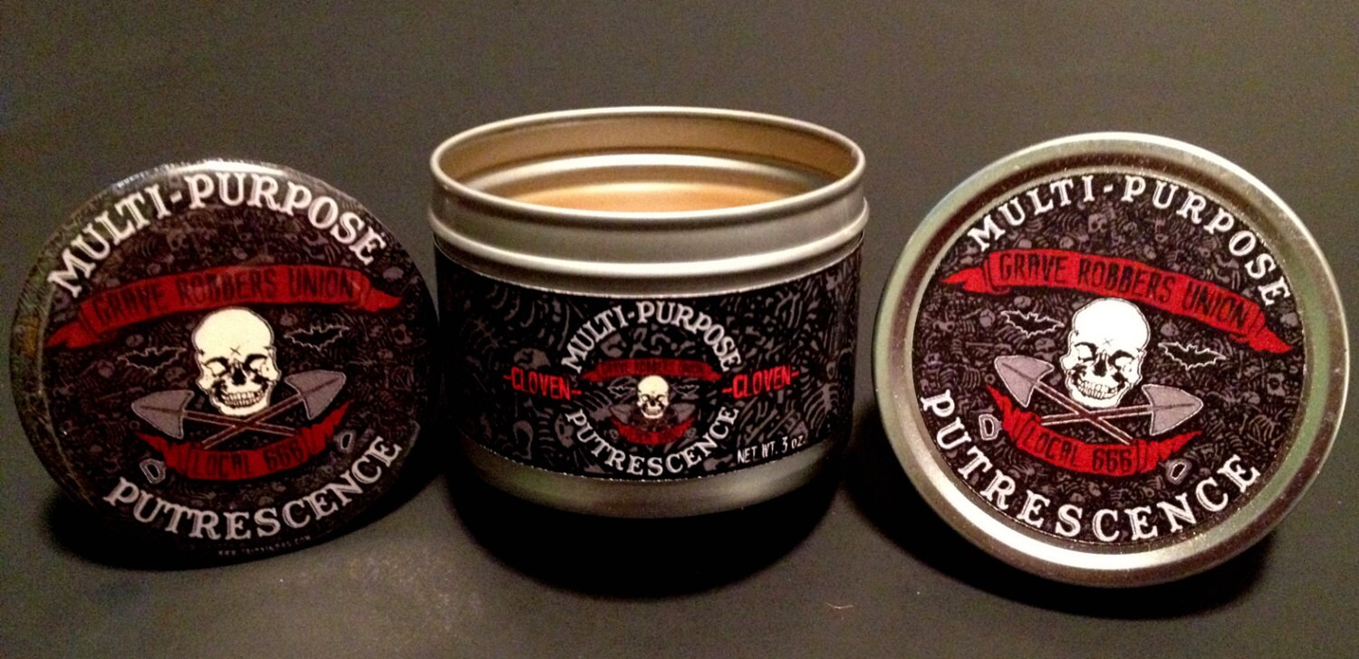 Putrescence® -Cloven - 3 Unzen Mit 2, 5-Zoll-Spiegelstift, Pomade, Psychobilly, Rockabilly, Punk von Etsy - HandmadeHorrorShop