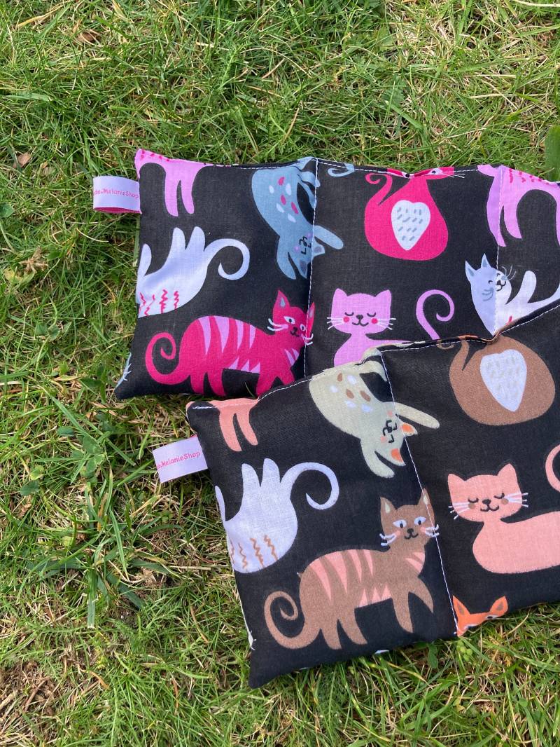 Neu "Katzen" | 2 Bio Dinkel Körnerkissen | 3 Od. 4 5 Kammern Perfektes, Nachhaltiges Ostergeschenk von Etsy - HandmadeMelanieShop