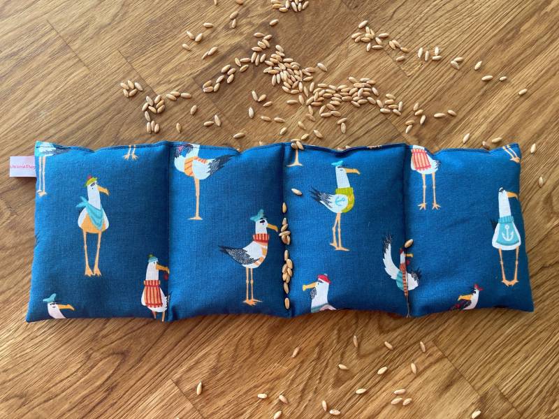 Zauberhaftes "Möwen" Körnerkissen | Bio Dinkel 3, 4 Oder 5 Kammern Für Deine Entspannung - Perfektes Oster- Muttertagsgeschenk von Etsy - HandmadeMelanieShop