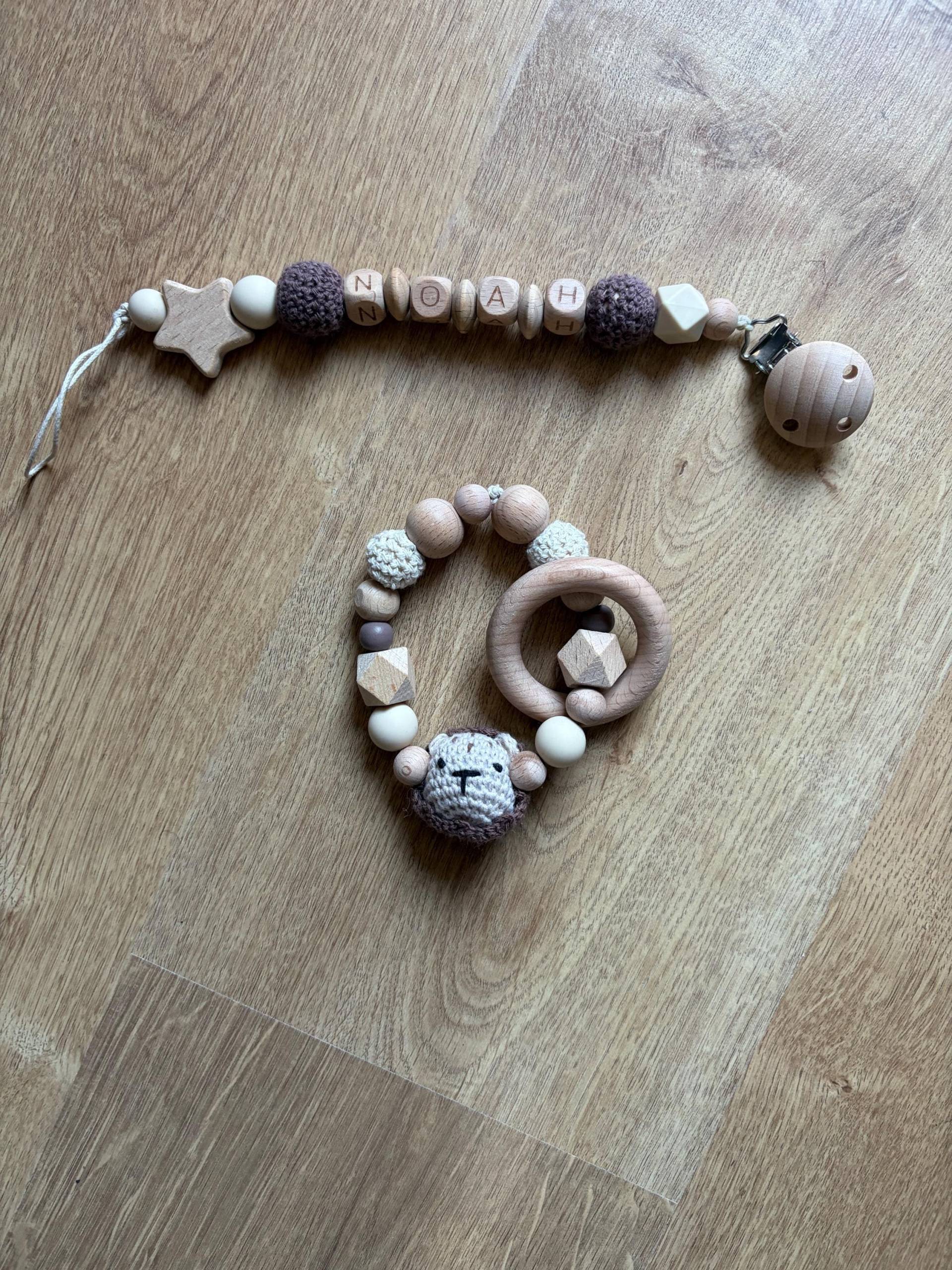 Schnullerkette Mit Greifring von Etsy - HandmadeShopMichelle