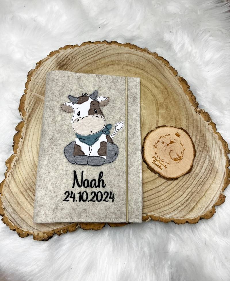 U-Hefthülle, Untersuchungshefthülle, Filz, Hülle Für U-Heft, Personalisierte U-Hefthülle, Bauernhof, Zoo, Kuh von Etsy - HandmadebyTaschaaa