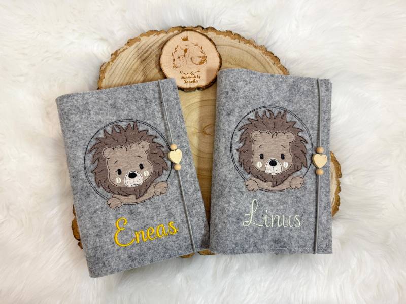 U-Hefthülle, Untersuchungshefthülle, Filz, Hülle Für U-Heft, Personalisierte U-Hefthülle, Löwe, Safari, Löwen U Heft von Etsy - HandmadebyTaschaaa