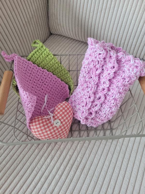 Hübsches Geschenkset ... in Rosa Oder Bleuweiß Meliert von Etsy - HandmadebycbShop