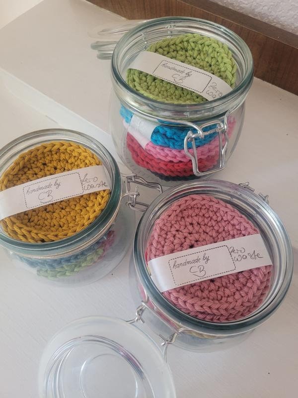 Zero Waste 10 Abschmink -/Kosmetikpads Im Weckglas von Etsy - HandmadebycbShop