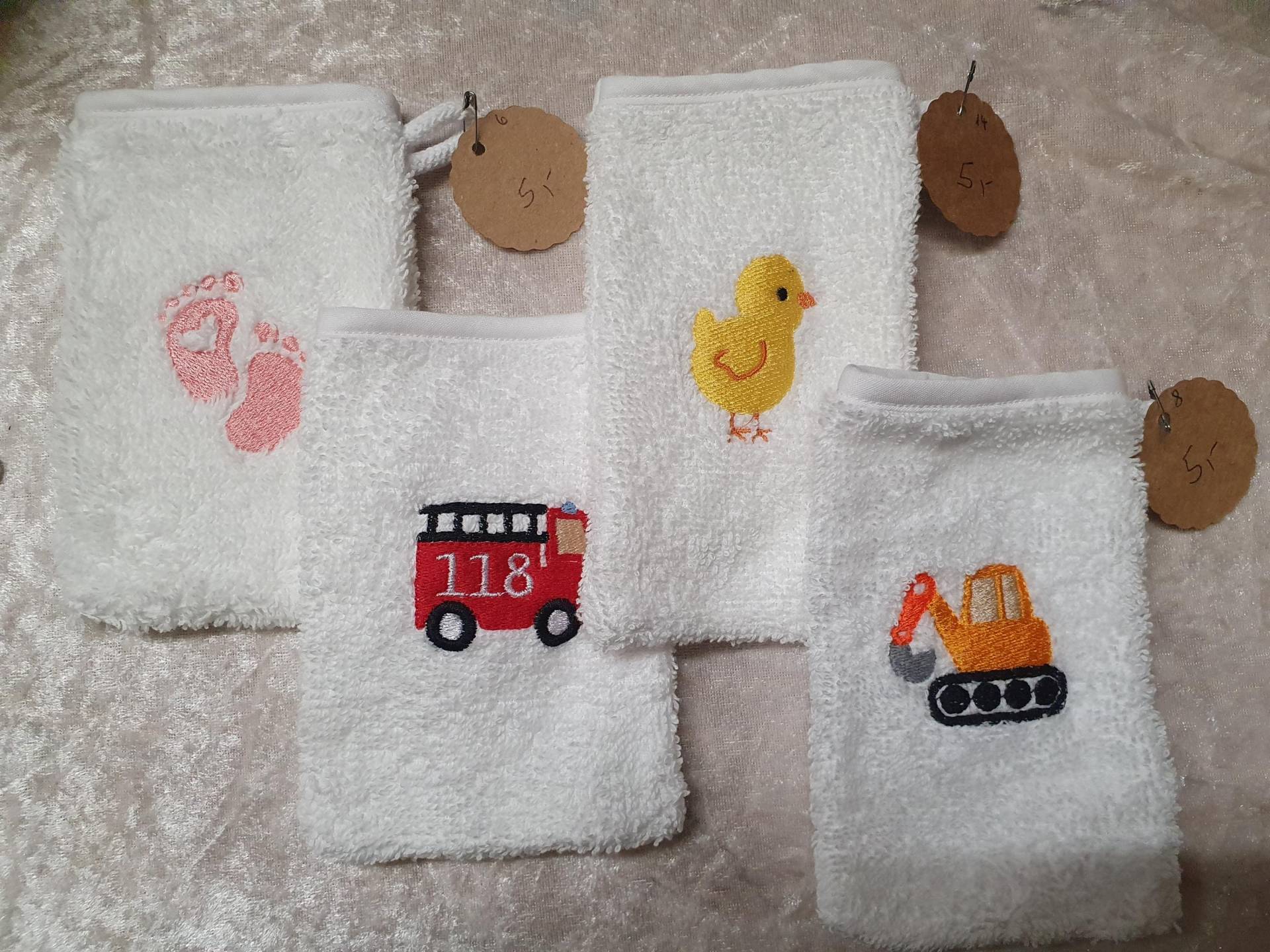 Kinder Baby Waschlappen Mini Motiv Gestickt Handmade Last Minute Kinder Baby Waschlappen Mini Motiv Gestickt Handmade Last Minute von Etsy - Handmadeinms